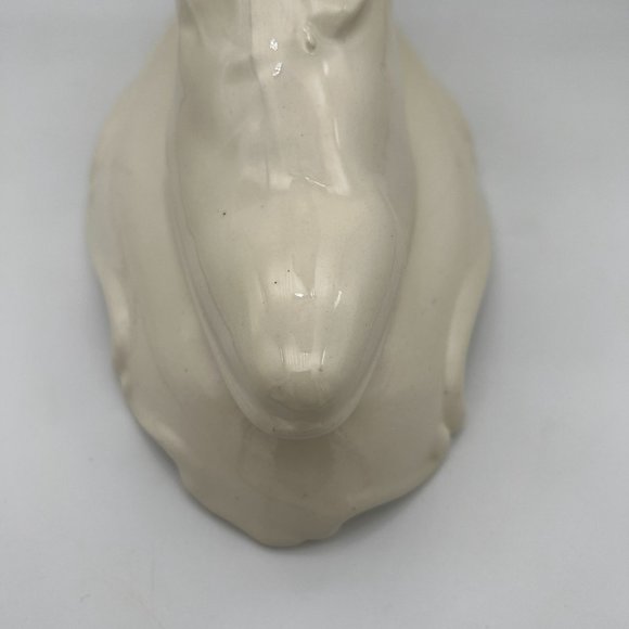 Vintage Victorian Boot Ceramic Vase - Ivory - Picture 5 of 9